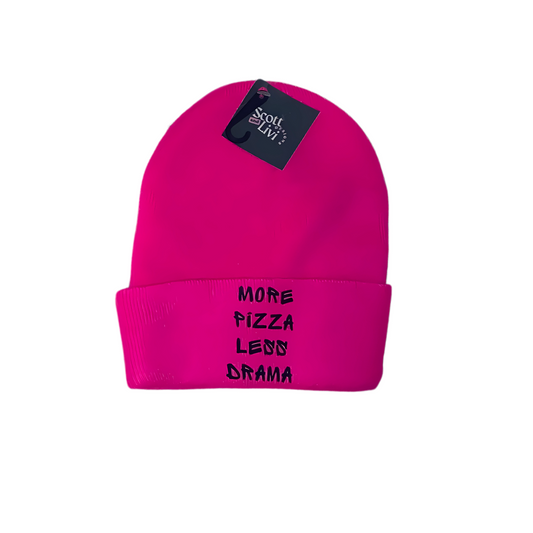 More Pizza Less Drama Beanie